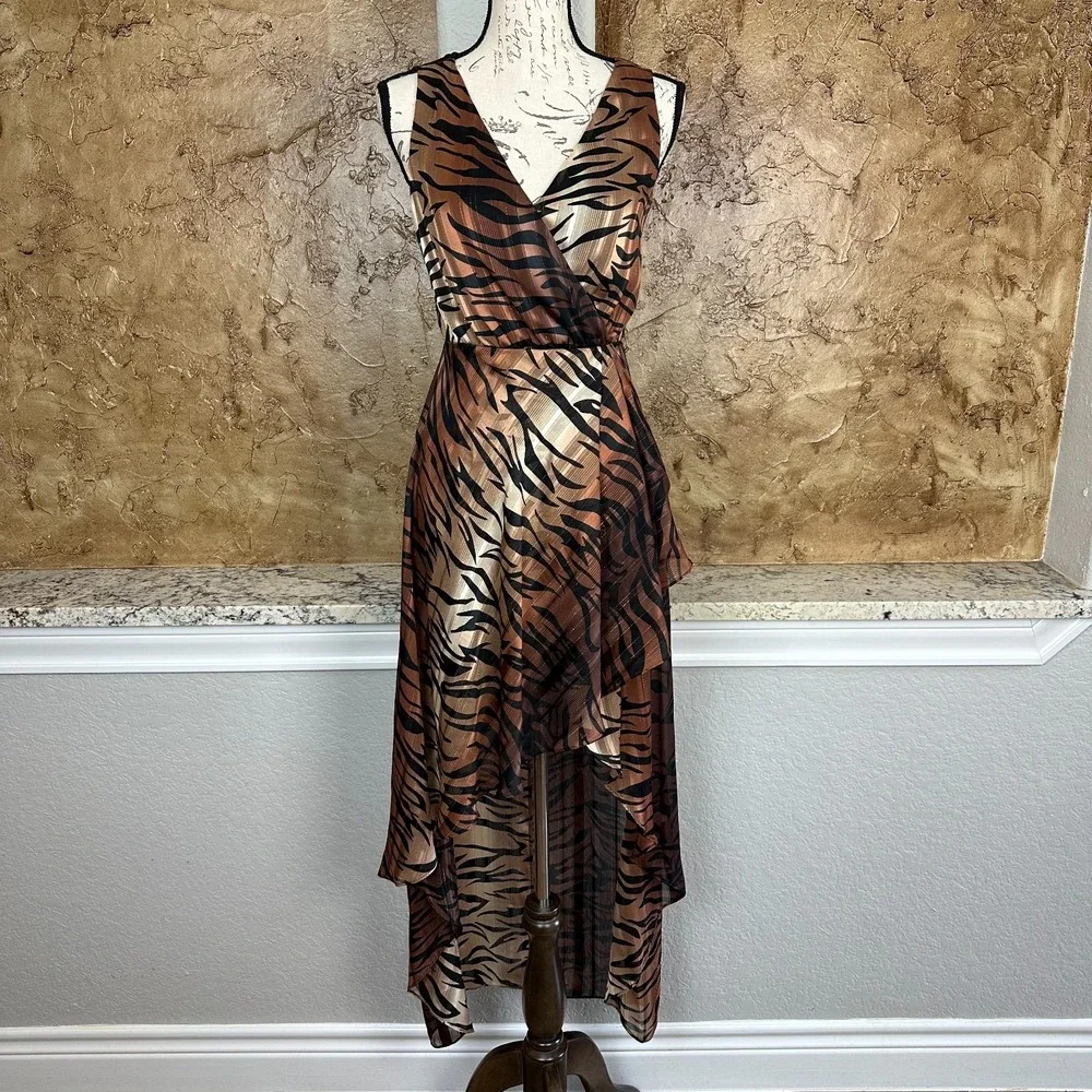 tropical floral maxi dress High Low Floral Maxi Dress - Tropical Floral